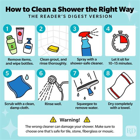 how to properly clean shower